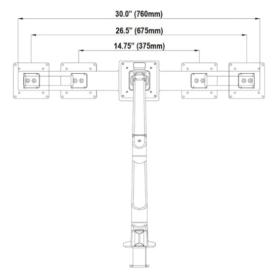 OCI Platinum Monitor Arms - Brant Business Interiors