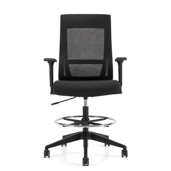 Offices to Go Zim OTG11353B height adjustable stool, front view
