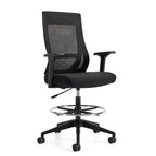 Offices to Go Zim OTG11353B height adjustable stool, angled view