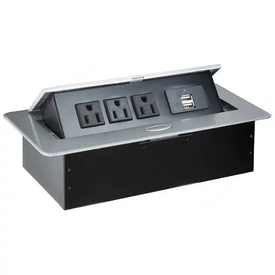 Power Station with 3 Outlets and 2 USB - Brant Business Interiors