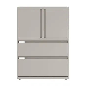 Prime™ 49.6"H Two File Multi-Stor Cabinet, 36"W x 18"D - One Adjustable Shelf (GUCC41G1836P) - Brant Business Interiors