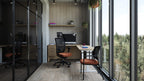 Format+ chair at a height adjustable table in a private office