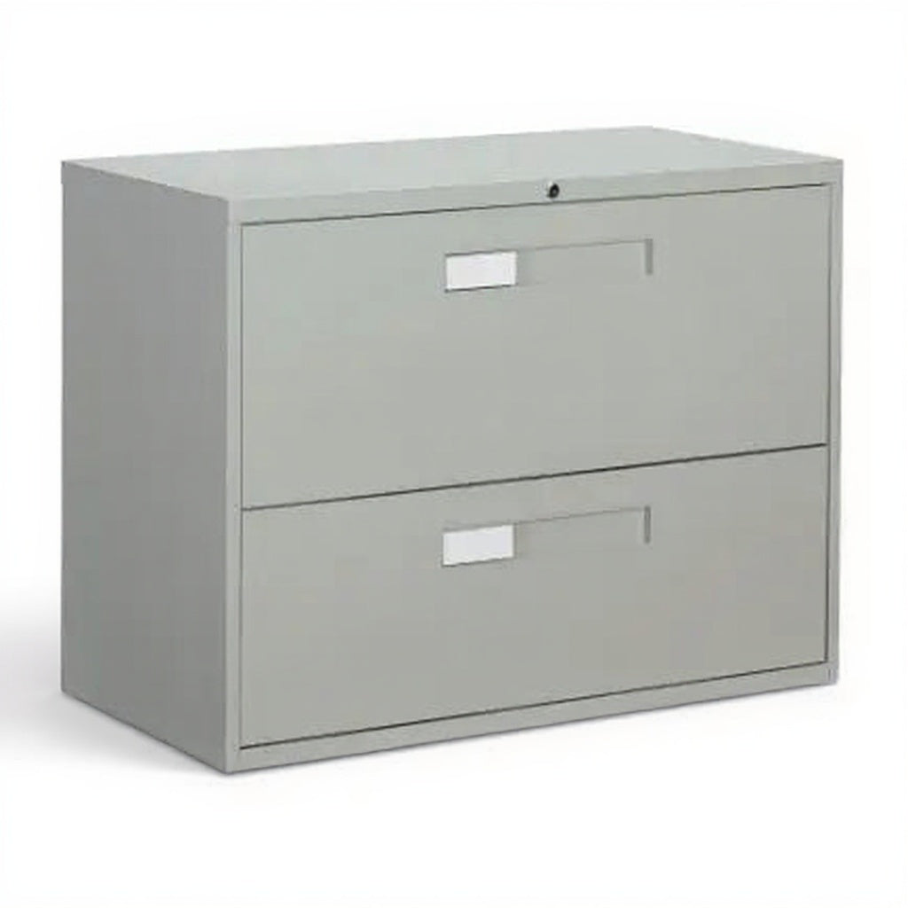 Premium Series Lateral File Cabinet (2,3,4 & 5 Drawer) - Studio white background [AI office context]