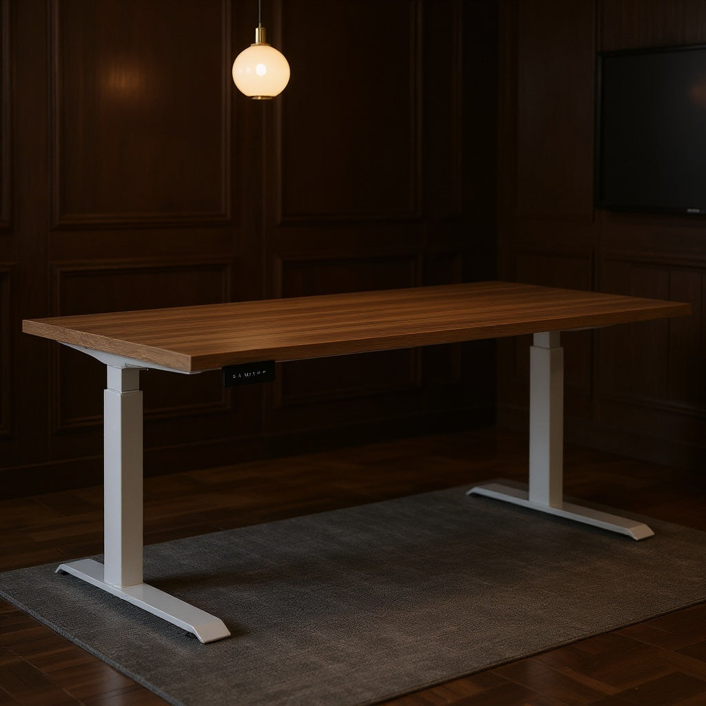 Electric Height Adjustable Sit to Stand Desks - Office context B [AI office context]