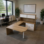 U-Shape D-Top Workstation - Office context A [AI office context]
