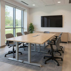 Quick Assembly Electric Height Adjustable Base - 2 legs - Office context A [AI office context]