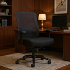Raven High Back Heavy Duty Synchro-Tilter Chair OTG10703B - Office context B [AI office context]