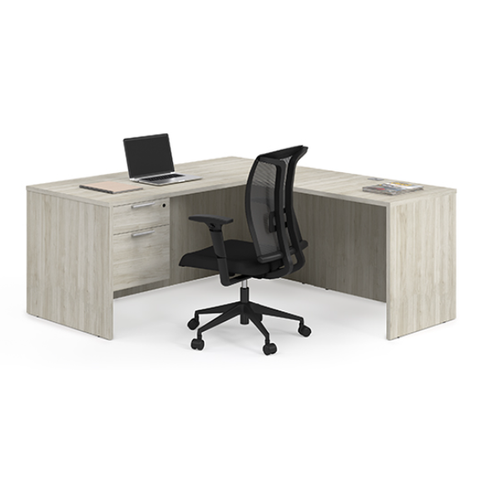 L-shape workstations (9 sizes, 8 colours) — 9 sizes