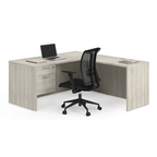 L-shape workstations (9 sizes, 8 colours) — 9 sizes