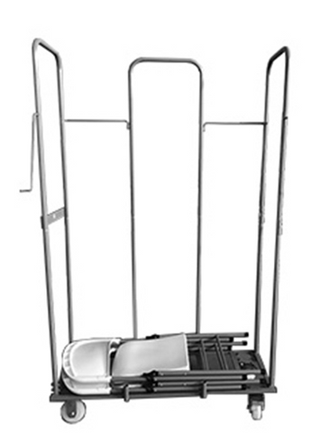 Folding chair cart