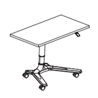 Pneumatic single table