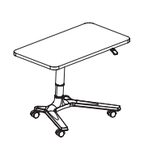 Pneumatic single table