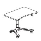 Pneumatic single table