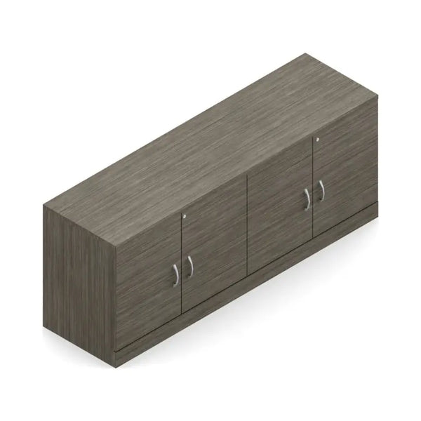 Global Zira laminate storage cabinet credenza with locking doors, 72 inches wide