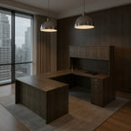 Executive U-Shape Desk Set - Office context B [AI office context]