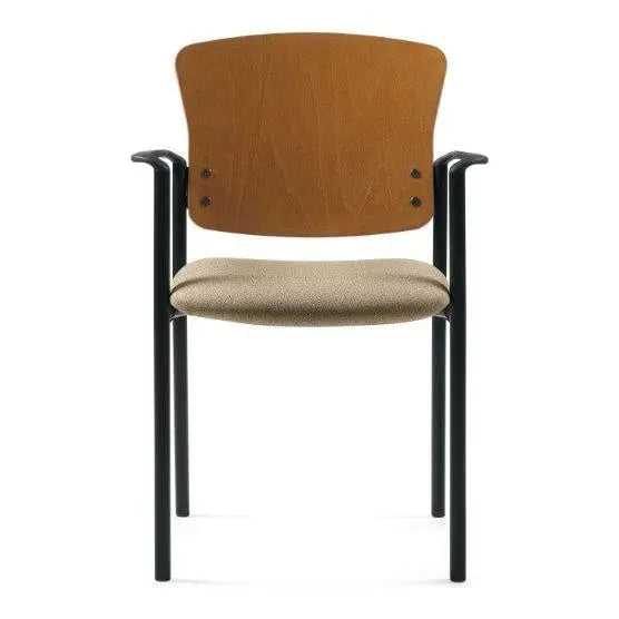 The Twilight Armchair, Wood Veneer Back (2198WS) - Brant Business Interiors