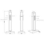Tower Charging Station with USB ports. 2 Colour options. - Brant Business Interiors