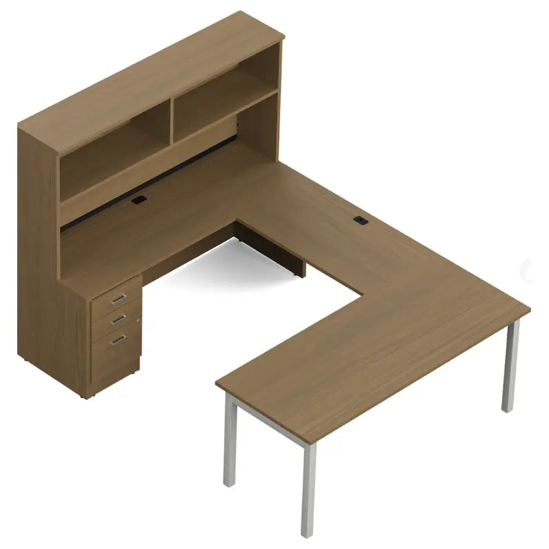 "U" Shaped Suite with Table Desk - 72"W x 96"D - Brant Business Interiors