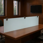 Plexiglass Modesty Panels - Office context B [AI office context]