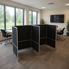 Partitions 66" High 2 Offices - Office context A [AI office context]