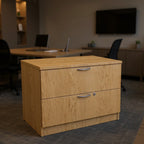 Lateral File Wood Laminate (2, 3 & 4 Drawer options) - Office context B [AI office context]