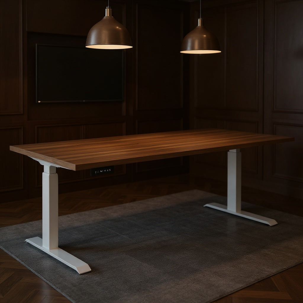 Electric Height Adjustable Sit to Stand Desks - Office context B [AI office context]