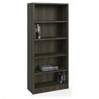 Bookcase - 1" Shelf 32" Wide x 72" High - Studio white background [AI office context]