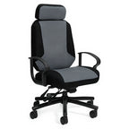 Robust high back multi-tilter chair 500lb weight capacity — GLB74475 - Studio white background [AI office context]