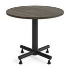 Round table 29" high — 29" - Studio white background [AI office context]