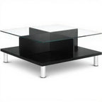 Coffee Table  33" x 33" 15" Height - Studio white background [AI office context]