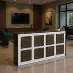 Modern Grigio Reception Desk - Office context B [AI office context]