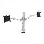 OTGMA2 dual monitor arm - Studio white background [AI office context]
