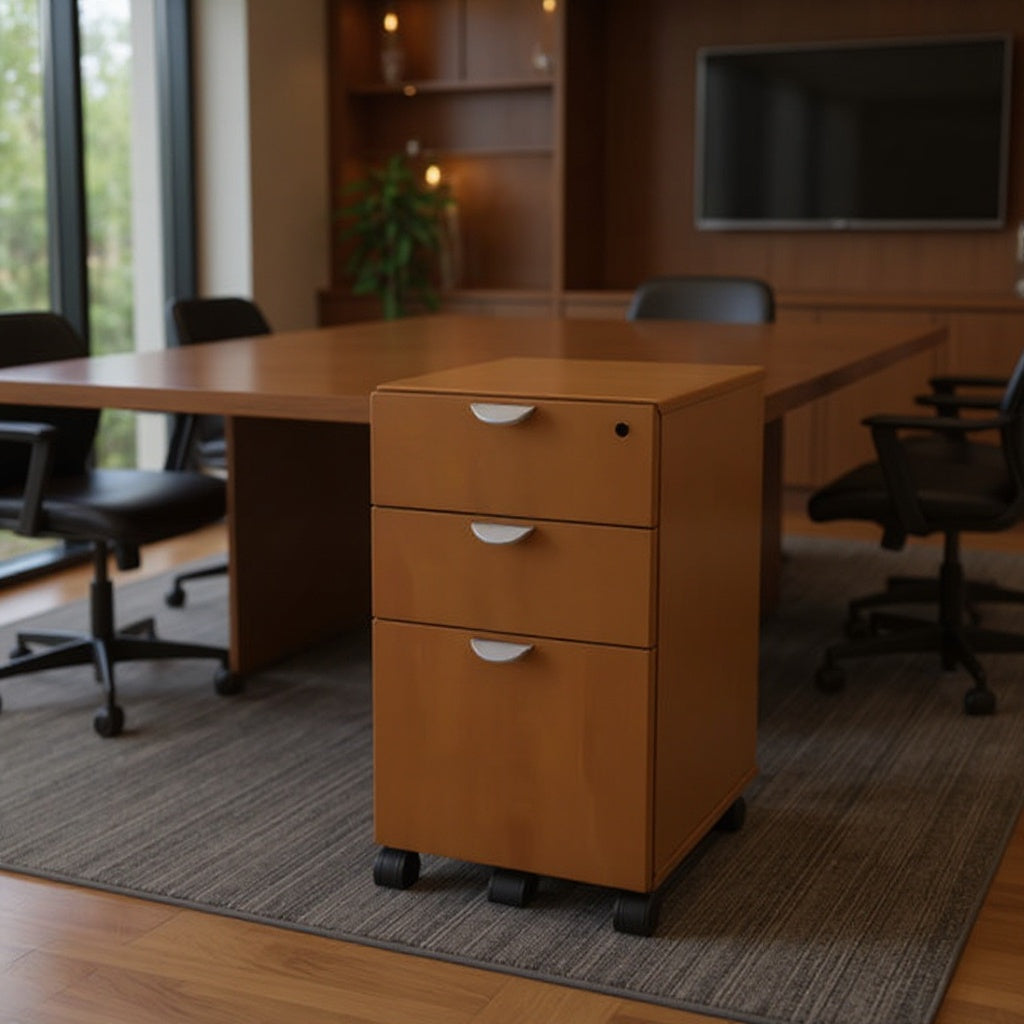 Mobile Drawer Unit with Locks INV-MPUF - Office context B [AI office context]