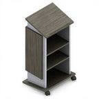 Lectern podium - Studio white background [AI office context]
