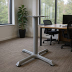 Metal Cross Base with Levelers - Office context A [AI office context]