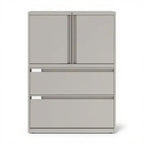 Prime™ 49.6"h two file multi-stor cabinet, 36"w x 18"d - one adjustable shelf (gucc41g1836p) — GUCC41G1836P - Studio white background [AI office context]
