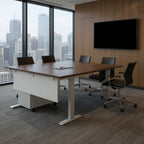Height Adjustable L-Shape 71"x71" - Office context B [AI office context]