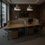 4 Person Workstation - Office context B [AI office context]