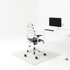 Carpeted Floor - 48" x 36" - Studio white background [AI office context]