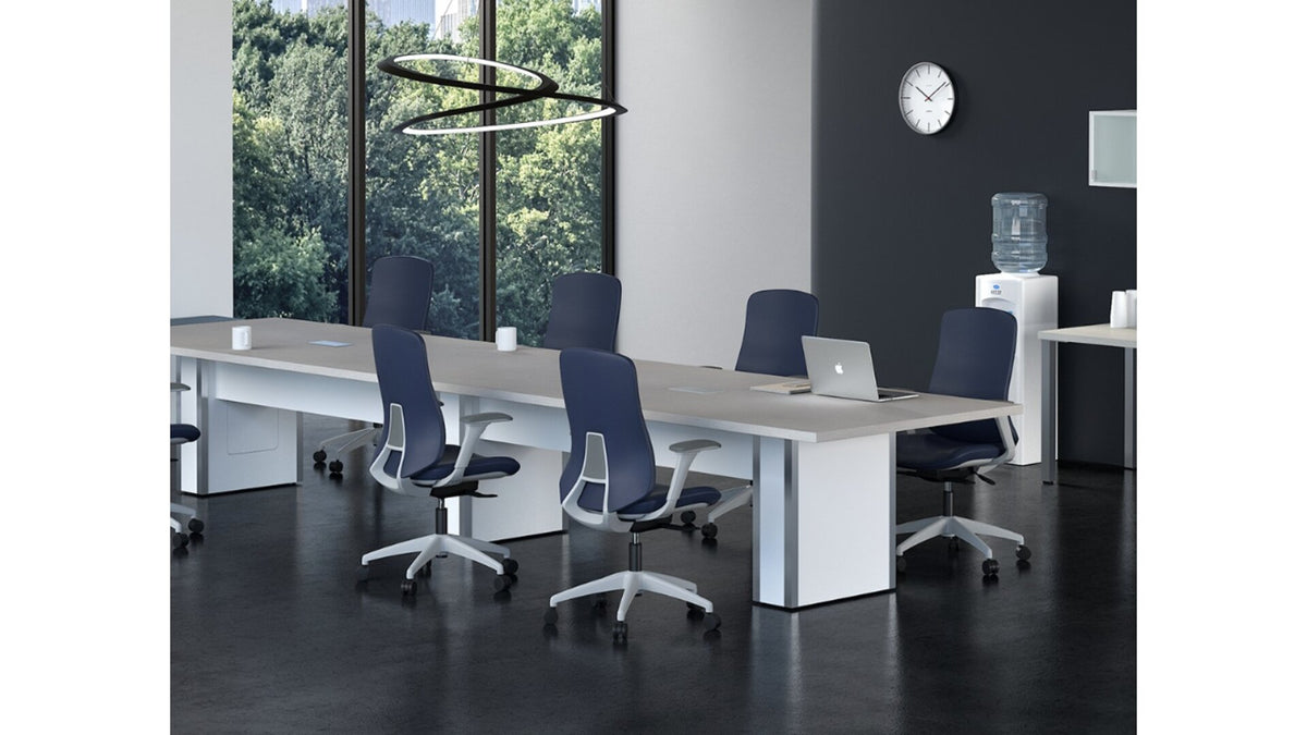 Heartwood Manufacturing laminate desking by Brant Business Interiors