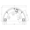 Circular Reception Unit W-41-R - Brant Business Interiors