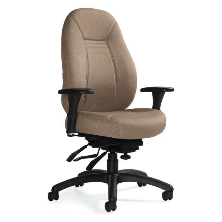 ObusForme Comfort Medium back Chair (Fabric) 1241-3 - Brant Business Interiors