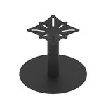 Round metal base
