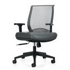 Lumi | high back synchro-tilter chair - Studio white background [AI office context]