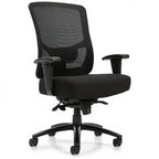 Raven High Back Heavy Duty Synchro-Tilter Chair OTG10703B - Studio white background [AI office context]