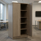 Wood Laminate Storage cabinets - Office context A [AI office context]