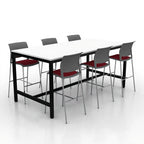 Bar Leaner 1-Span Collaborative - Studio white background [AI office context]