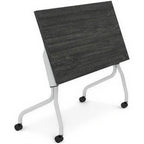 Flip-Top Table - 48" x 24" - Studio white background [AI office context]