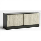 Credenza Sliding Doors - Studio white background [AI office context]