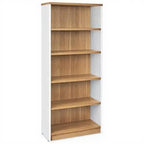 Dual Coloured Bookcase (15 Sizes Available) - Studio white background [AI office context]